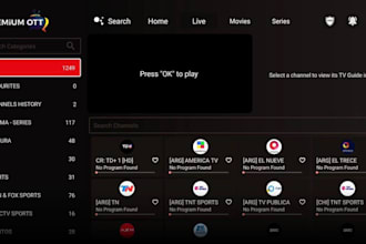 design a premium iptv app for ios, samsung, lg and vod
