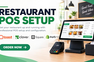 set up toast pos clover pos square pos and shopify pos systems for restaurants