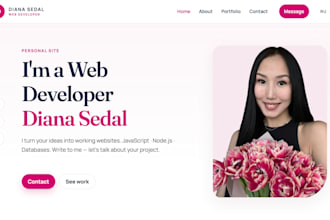 build a website with a backend, a database, and telegram notifications