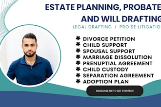 handle your trust, wills, probate petitions, and estate documents