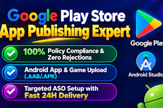 upload and publish your app to google play console