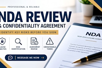 review your nda and confidentiality agreement to identify key risks