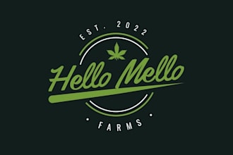 design cannabis hemp medical seed logo for you