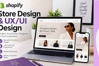 design or redesign your shopify store UI UX