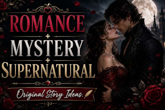 create original story ideas, plots, characters and twists