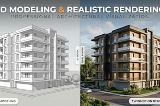create realistic 3d architectural visualization using sketchup and twinmotion