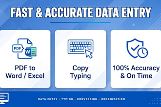 do fast typing and data entry work accurately