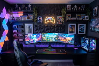 make a gaming wall