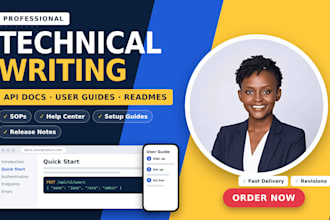 write technical documentation and user guides