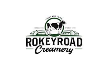 make christ centered family farm logo with dairy products
