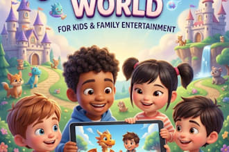 do high quality 3d cartoon character animations for kids