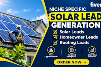 generate solar leads, homeowner leads, roofing leads USA business leads