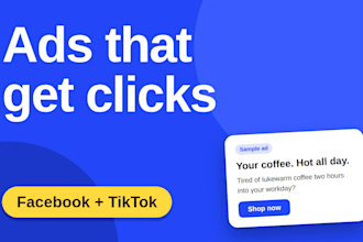write high converting facebook ads copy and tiktok hooks for ecommerce