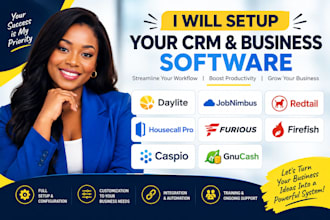 setup daylite jobnimbus redtail housecall pro furious firefish caspio gnucash
