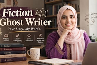 be your professional fiction ghostwriter