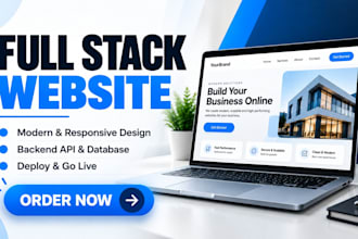 build affordable full stack site for businesses, startups and online brands