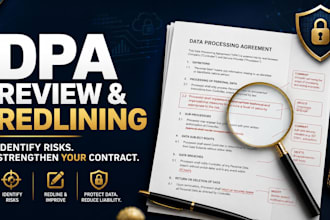 review and redline your data processing agreement dpa