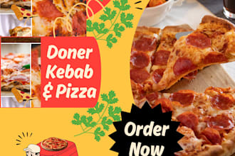 design professional food banner and restaurant logo