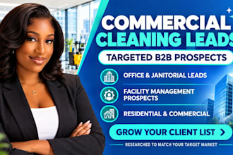 generate quality massive converting UK US commercial cleaning residential leads