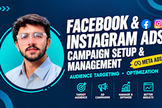 run facebook ads compaign,meta ads and instagram advertising
