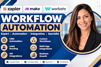 build zapier make workato workflows CRM automation lead routing API integrations