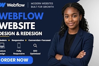 design, redesign webflow website, figma to webflow expert