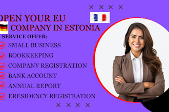 support estonian eu company registration annual report and bookkeeping