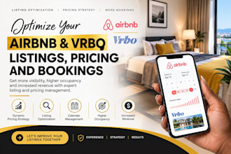 optimize your airbnb and vrbo listings, pricing and bookings
