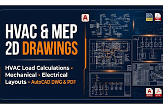 do hvac drawings hvac load calculation electrical and mechanical drawings in 2d