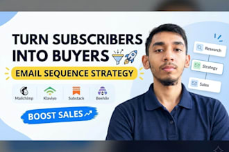 write welcome email sequence for ecommerce and digital products seller