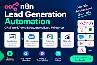 do n8n automation for lead generation, CRM workflow and automated lead follow up