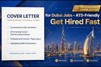 write professional cover letter for dubai and uae jobs