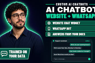 build an ai chatbot for your website or whatsapp