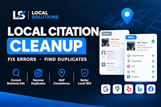 fix local citation error, duplicate listing and nap issues