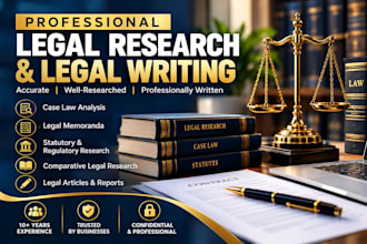 do legal research, case law analysis and legal writing