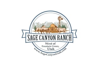 design super mountain dude ranch logo