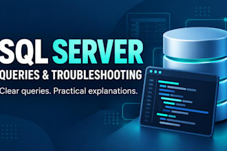 write and troubleshoot sql server queries with explanations