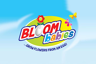 design modern flower egg product logo