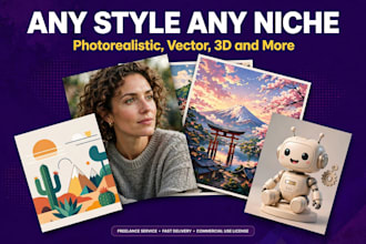 create ai generated stock images, vectors, pngs and custom icon sets