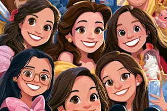 do disney cartoon portrait