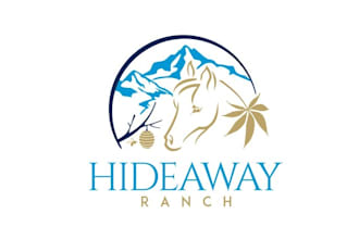 design hideaway ranch hobby farm logo