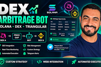 build dex arbitrage bot, solana arbitrage, bot, triangular, crypto arbitrage bot
