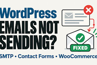 fix wordpress emails not sending, SMTP and contact form issues