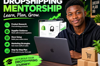 mentor you in dropshipping and ecommerce for beginners