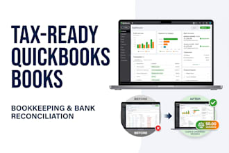 do quickbooks online bookkeeping and cleanup tax ready books
