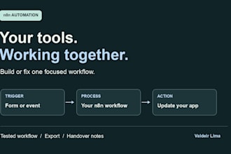 build or fix your n8n workflow and connect your apps