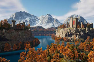 create unreal engine 5 game environments, vfx and UI