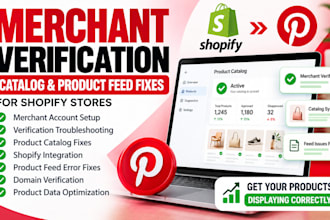 fix pinterest merchant verification, catalog and shopify product feed issues