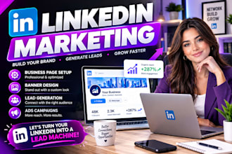 do linkedin marketing and manage ads campaign