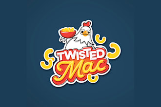 design a modern restaurant, cafe or food business logo with brand guidelines
